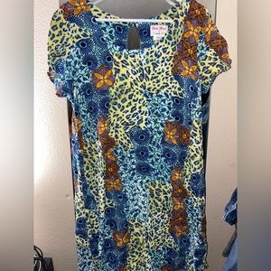 Vintage HULA MOON By JAMS WORLD HAWAII “Jungle Skins” Hawaiian Dress XL